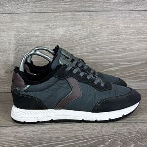 Voile Blanche Storm Fur-1B05 Women Sz 8/EU 39 Green Shearling Metallic Sneakers